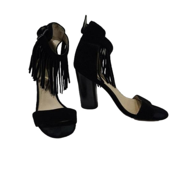 House of Harlow 1960 Mason fringed Heel sandal - Picture 1 of 16